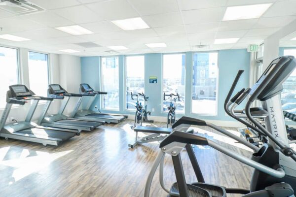Promenade apartment community fitness center